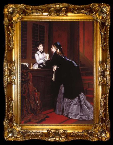 framed  Jules Emile Saintin Avistion t o the Glovemaker, ta009-2